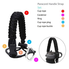 Rayon Crochet Cup Rope Wide Mouth Bottle Set for Sports - Fits 12-40oz