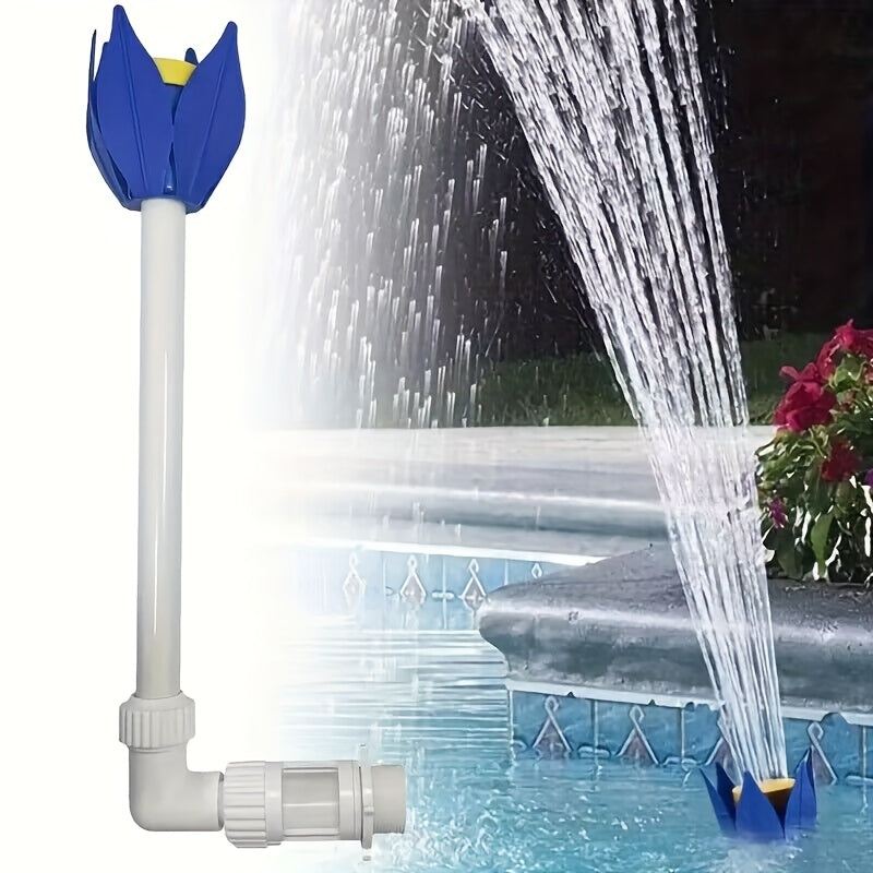 Pool Fountain Jet Adjustable Waterfall Lotus Shape Pool Nozzle Sprinkler
