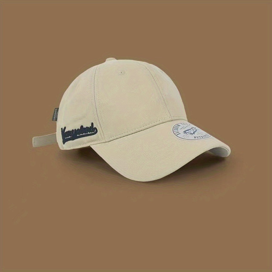 Unisex Breathable Wide Brim Baseball Cap With Embroidery
