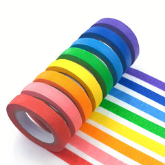 6pcs Rainbow Painter's Tape Roll for DIY Decoration - Art Supplies