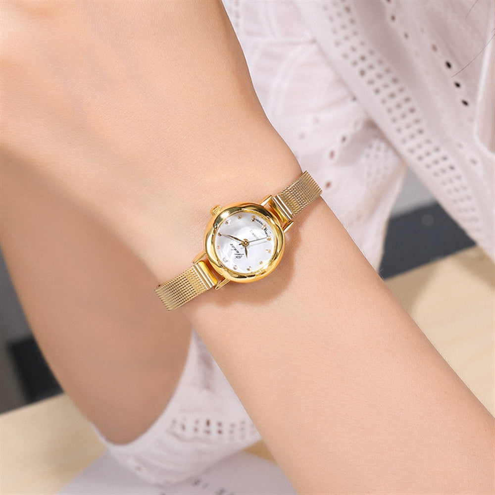 Small Dial Quartz Watch Fancy Watches Jewelry Girls Accessories