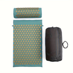 Yoga Acupressure Massage Mat Set with Storage Bag