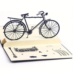 1pc Bicycle Pop up Card Bicycle Birthday Card 3D Bicycle Greeting Card Dad Card
