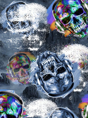 Skulls Print Men's Swim Trunks Quick Dry Swimwear Shorts