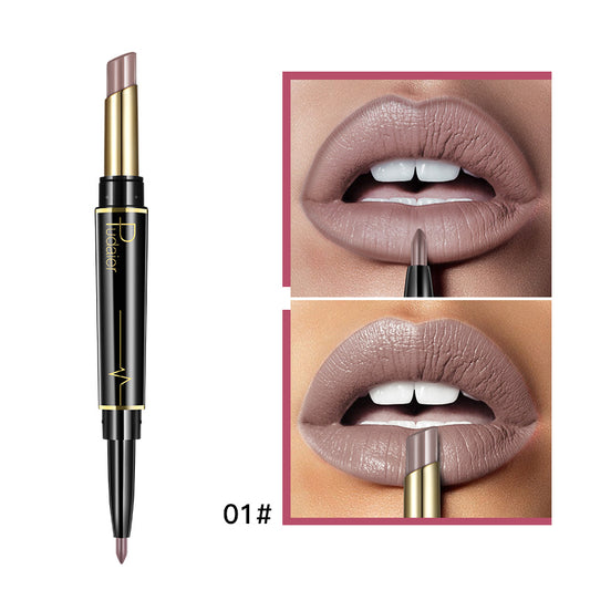 Double Ended Lipstick Lip Liner Soft Matte Long Lasting