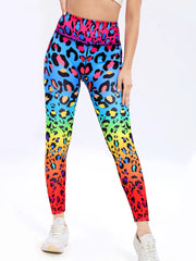 Leopard Print Yoga Pants High Waist Slimming Leggings
