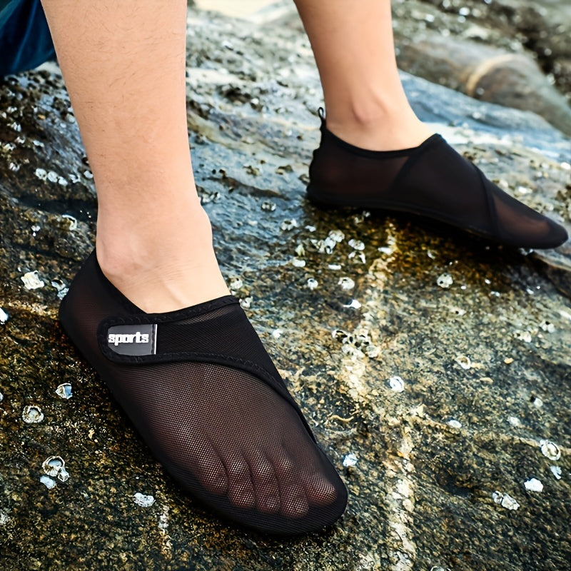 Sporty Water Socks Hook & Loop Fastener Beach Shoes