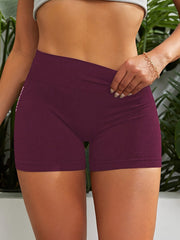 Yoga Workout Shorts High Waist Athletic Running Booty Shorts