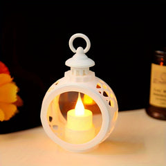 Small Round Lamp Electronic Candle Night Light