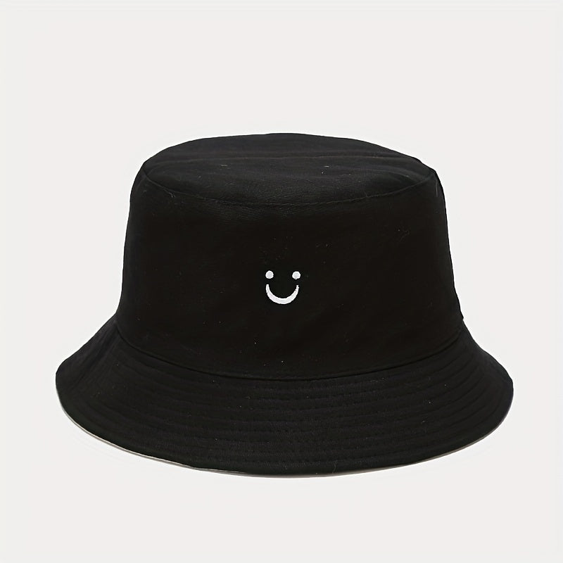 Embroidery Bucket Hat Men's Women's Foldable Fisherman Caps Sun Hat