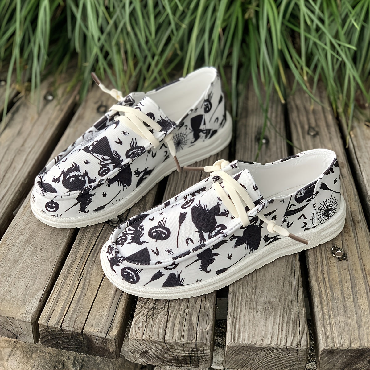 Halloween Scary Print Lightweight Skate Shoes