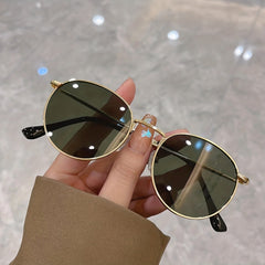 Retro Round Sunglasses UV400 Sun Shades Metal Glasses