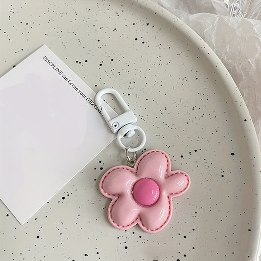 Flower Pendant Keychain Key Ring Bag Purse Charm Decoration