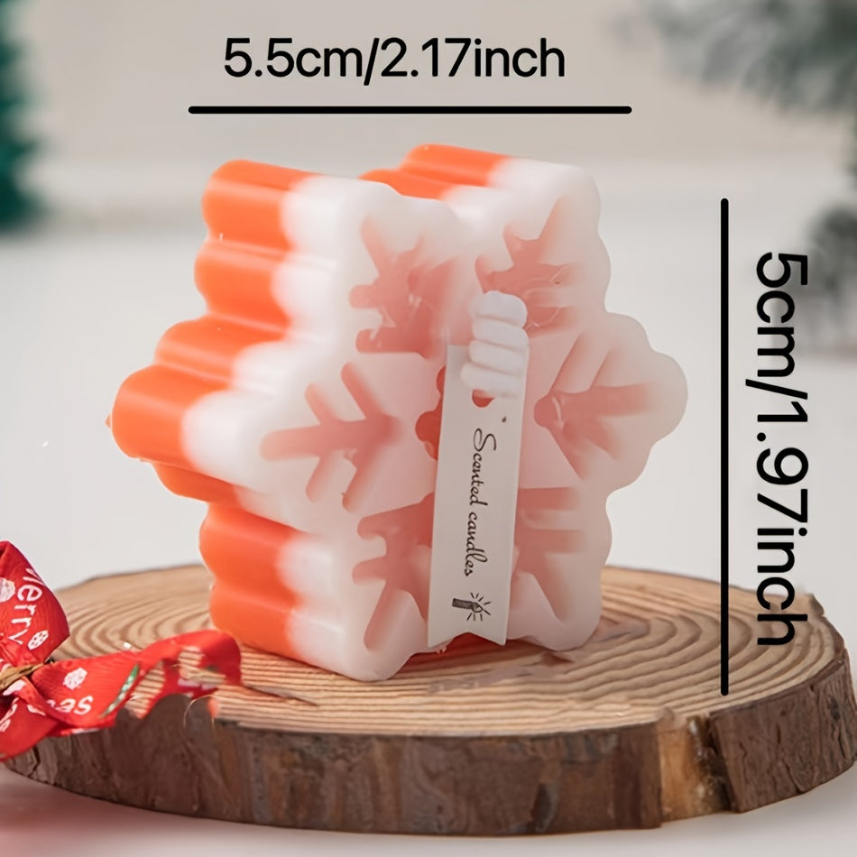 Christmas Snowflake Aromatherapy Candle Winter Decoration