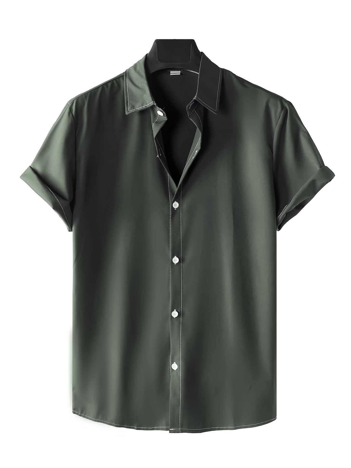 Men's Casual Short Sleeve Shirt for Summer Vacation