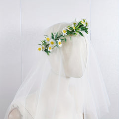 Bridal Mesh Veil Headband Wedding Hair Accessory