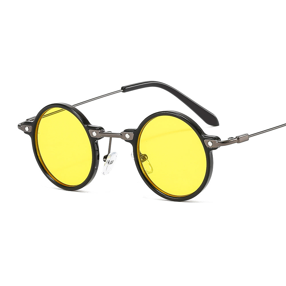 Steampunk Small Frame Round Hip-hop Sunglasses