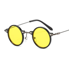 Steampunk Small Frame Round Hip-hop Sunglasses