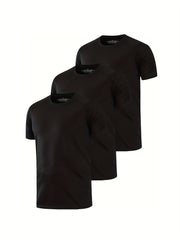 HOPLYNN 3 Pack Men's Mesh Workout Shirts, Quick Dry Athletic T Shirt