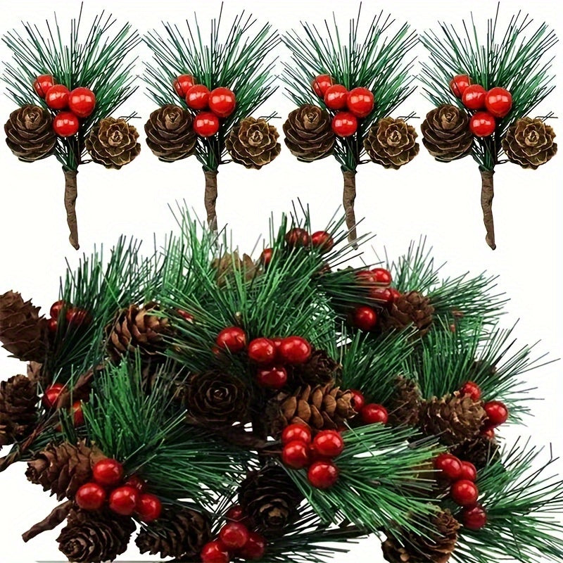 Christmas Decoration Bouquet DIY Garland Pine Cone Accessories 5pcs 10pcs Set