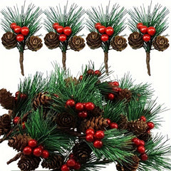 Christmas Decoration Bouquet DIY Garland Pine Cone Accessories 5pcs 10pcs Set