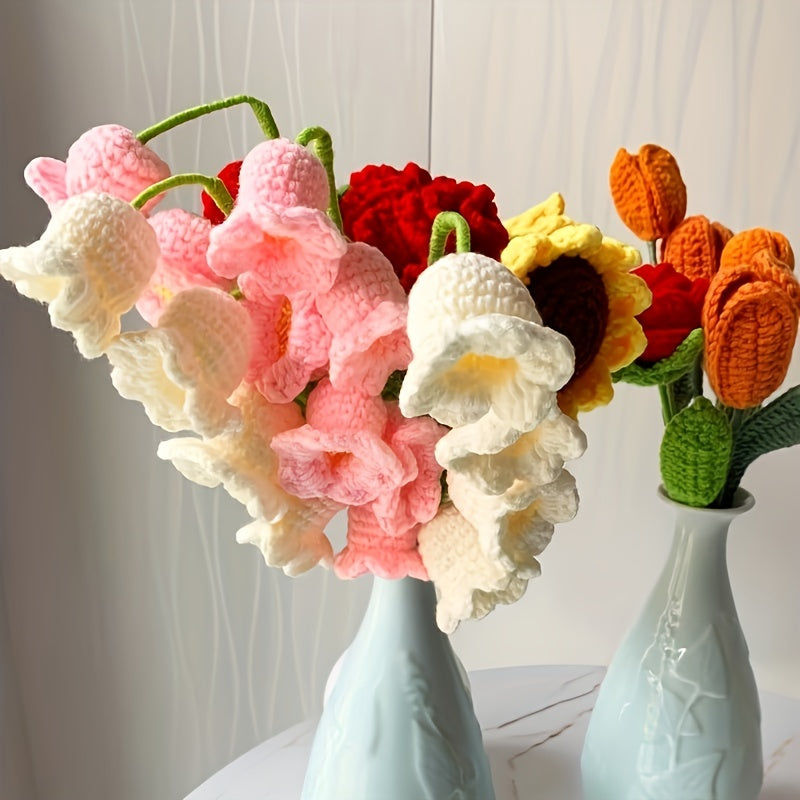 6pcs 4 Strands Combed Cotton Yarn For DIY Crochet Knitting Sweater Doll Flower
