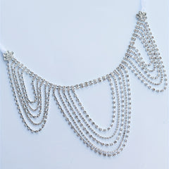 Rhinestone Shoulder Chain With Long Tassel for Wedding Party