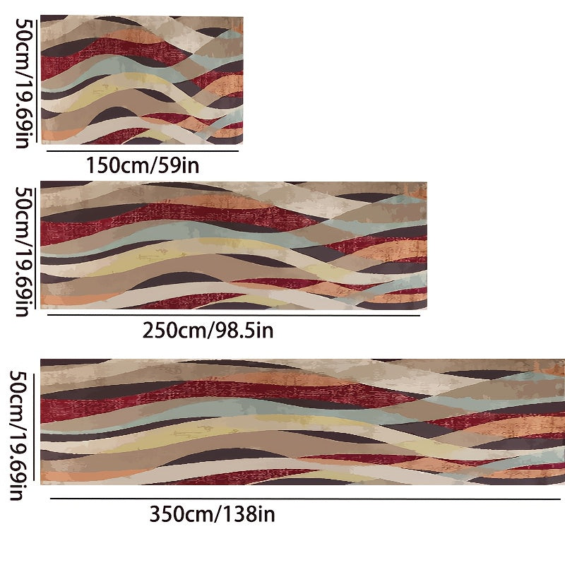 Colorful Striped Runner Rugs Soft Laundry Room Rug Long Anti-fouling Hallway Rug