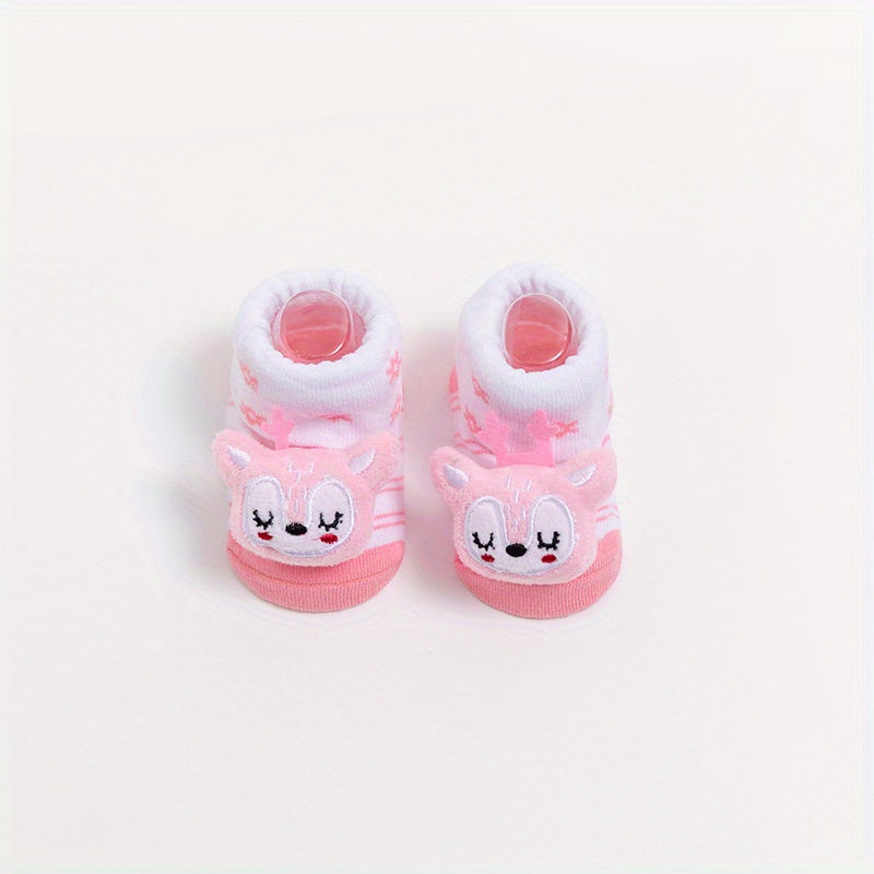 1pair Kids Cartoon Animal Non-slip Floor Socks