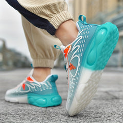 Men's Lace Up Luminous Sneakers Casual Walking Shoes
