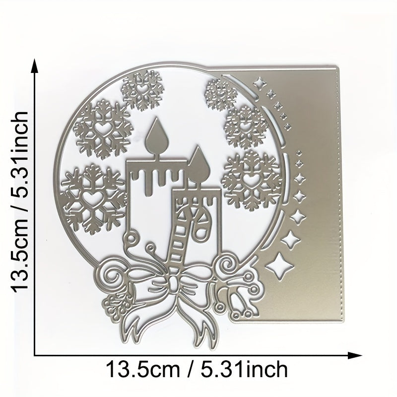 Christmas Snowman Tree Invitation Metal Cutting Dies