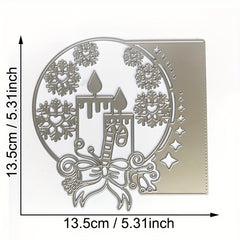 Christmas Snowman Tree Invitation Metal Cutting Dies