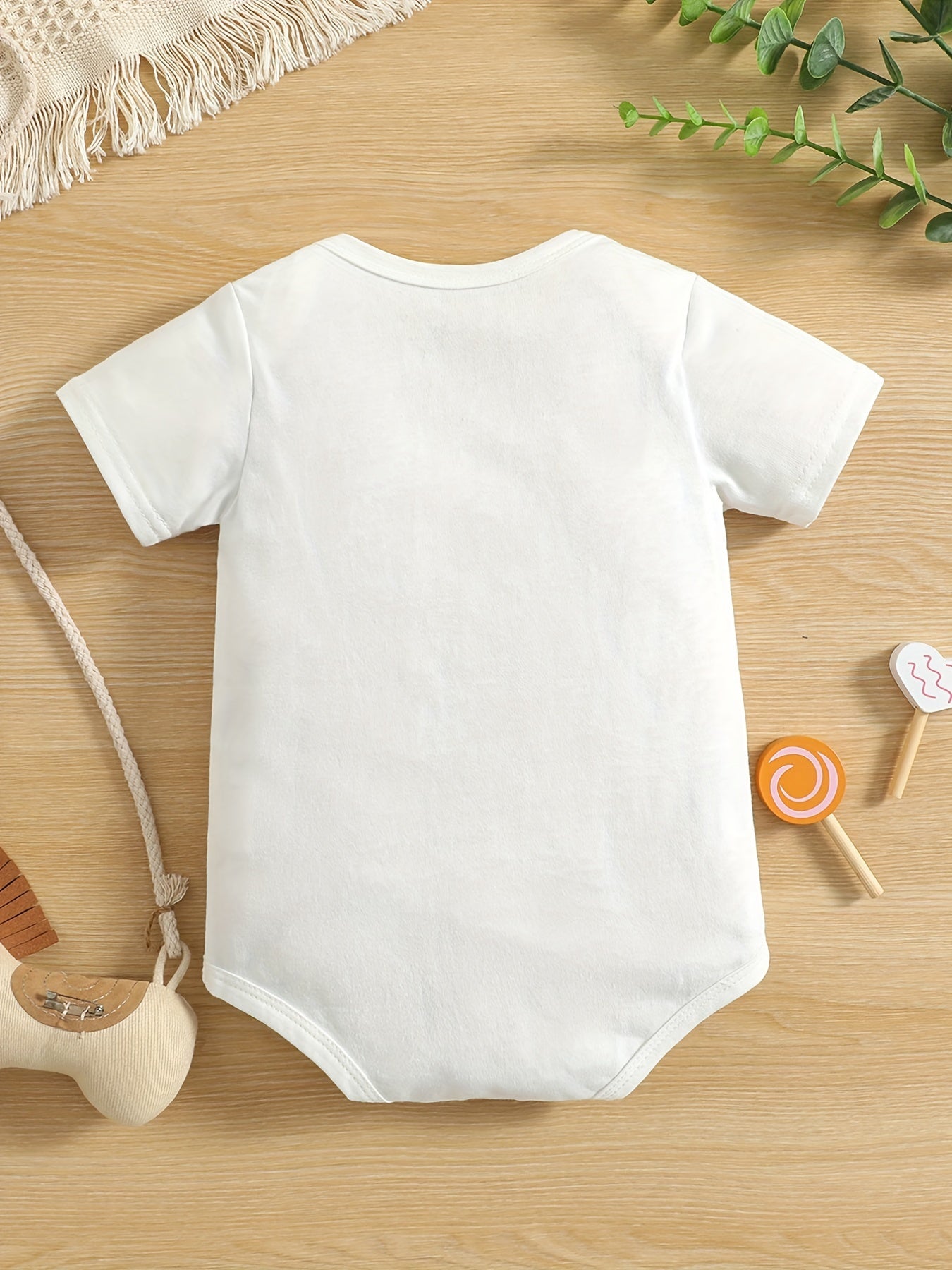 Funny Letter Print Cotton Onesie Romper for Kids