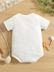 Funny Letter Print Cotton Onesie Romper for Kids