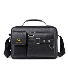 Men's Business PU Leather Messenger Bag