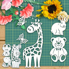 Bear Butterfly Bunny Metal Cutting Dies Stencil DIY Scrapbooking