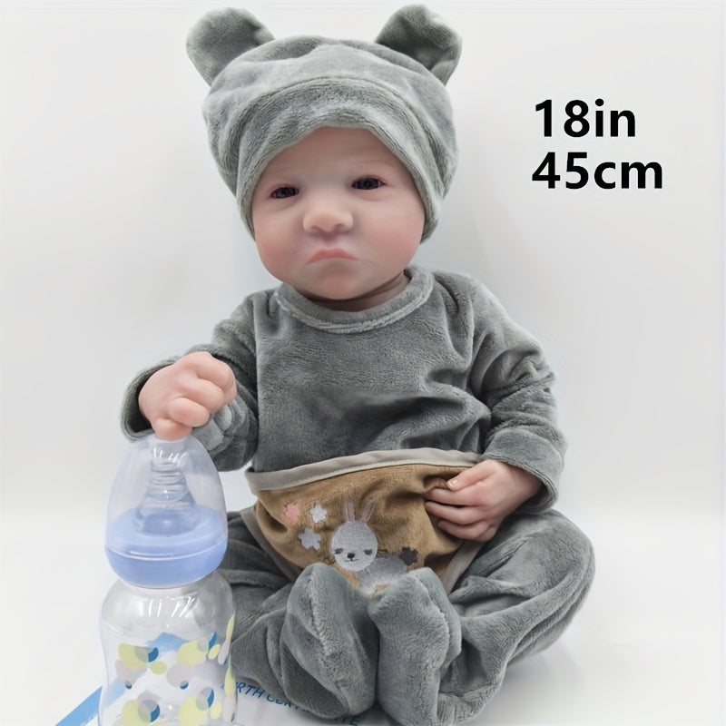 1pc 45 Gray Suit Dress Reborn Doll Birthday Gift Christmas Gift