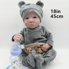 1pc 45 Gray Suit Dress Reborn Doll Birthday Gift Christmas Gift