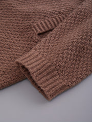 Solid Knit Long Sleeve Open Front Cardigan