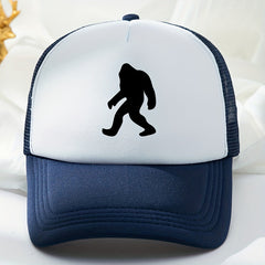 Orangutan Printed Baseball Cap Mesh Breathable Peaked Cap