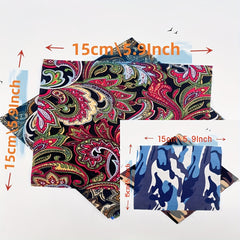 7 Pcs Small Square Patchwork Sewing Pure Cotton Cloth DIY Fabric Pack