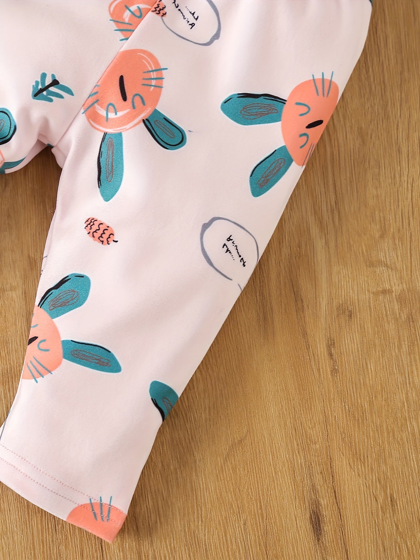 Baby Girl Cartoon Graphic Pajama Set