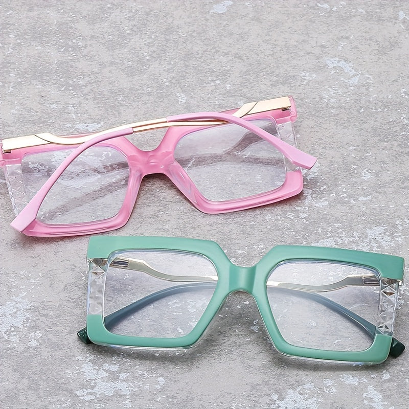 Colorful Frame Light Blocking Glasses - Eye Fatigue Relief & UV Glare Protection
