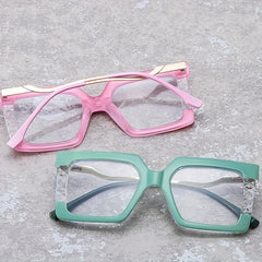 Colorful Frame Light Blocking Glasses - Eye Fatigue Relief & UV Glare Protection