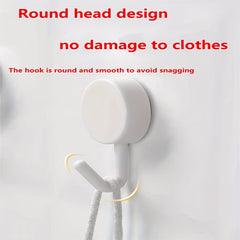 8pcs Non Marking Round Hooks for Wall Hanging and Bath Towels