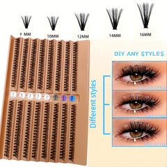 Natural Look Lash Clusters Wispy D Curl Eyelash Extension 16mm