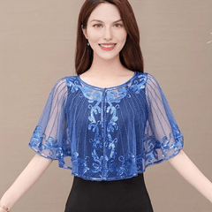 Thin Lace Shawl Striped Short Shawl Wraps Party Evening Dresses Decorative Shawl