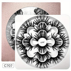 Fluffy 8D Faux Mink Lashes Natural Wispy Curly False Eyelashes