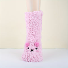 Women's Cartoon Fleece Lined Warm Socks