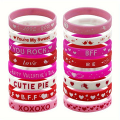 Heart Pattern Bracelet Silicone Party Gift Holiday Bracelet